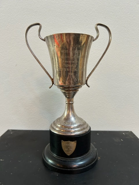 Home Decor - Antique English Trophy - Peter Dominic Men's Tennis Doubles Challenge Cup - SOLD -1963