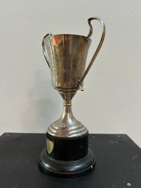 Home Decor - Antique English Trophy - Peter Dominic Men's Tennis Doubles Challenge Cup - SOLD -1963