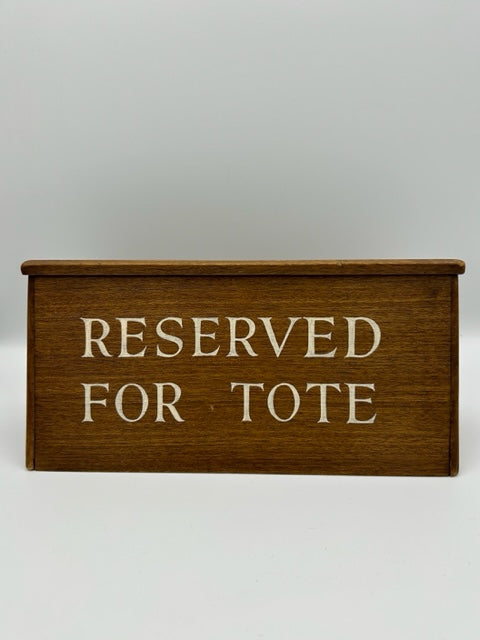 Old English Gambling wood " RESERVED FOR TOTE " - SOLD -