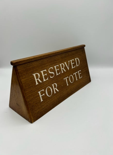 Old English Gambling wood " RESERVED FOR TOTE " - SOLD -