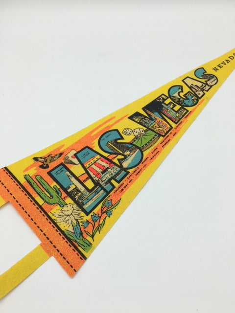 Vintage USA Las Vegas Felt Pennant - Americana - SOLD -