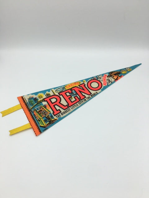 Vintage USA RENO Felt Pennant - Americana - SOLD -