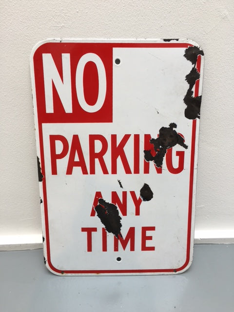 LOS ANGELS " NO PARKING " street signage - SOLD -