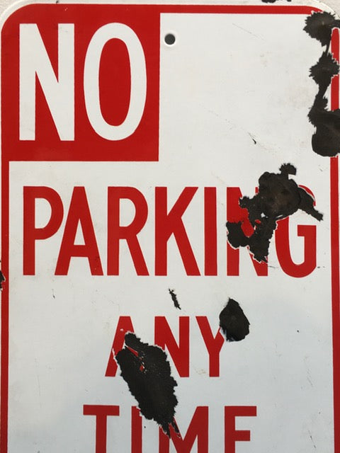 LOS ANGELS " NO PARKING " street signage - SOLD -